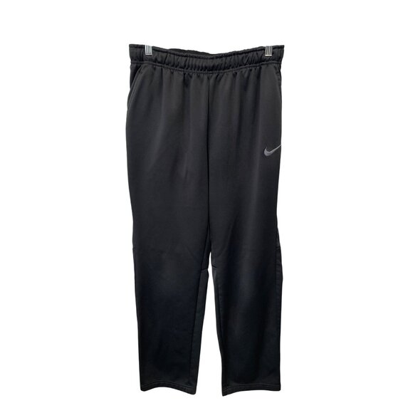 Nike Dri Fit Pull On Athletic Pants Size Medium Elastic Waist Black Athleisure - Picture 1 of 5